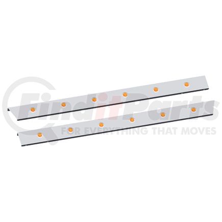 10992967 by PANELITE - CAB SKIRT PAIR PB 388 '09-'11 3" WIDE W/ 3/4" RD AMBER LED (6)