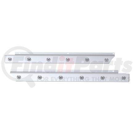 10996936 by PANELITE - CAB PANEL PAIR PB 579 ULTRALOFT SHORT HOOD 2.5" WIDE (6) 3/4" RD CLEAR LEDS SS