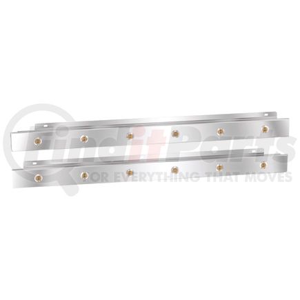 10996971 by PANELITE - CAB PANEL PAIR PB 567 ULTRALOFT SFA 2.5" WIDE W/(6) 3/4" RD AMBER LED SS