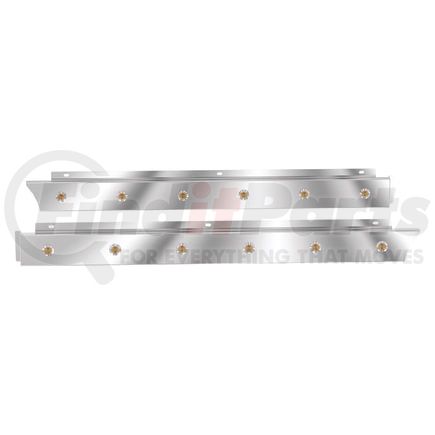 10996999 by PANELITE - SKIRT - CAB, PB 567 SFA '22+ CAB EXHAUST 3" WIDE W/ 3/4" RD AMBER LEDS (6)