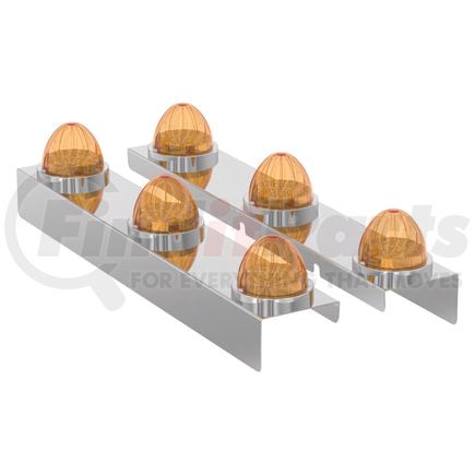 20742043 by PANELITE - AIR CLEANER LIGHT BAR, PAIR, KW PREM FRONT CENTER, W/(3) WATERMELON AMBER LED