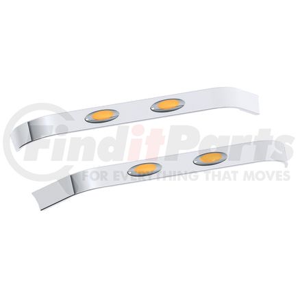 20982553 by PANELITE - SLEEPER SKIRT PAIR KW T680/T880 40" LONG W/O EXT CME 2.5" W W/M5 AMBER LED (2)