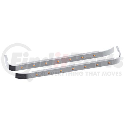 20982940 by PANELITE - SLEEPER SKIRT PR KW '07+ 62" LONG NO EXT W/ 3/4" RD AMBER LED (7)