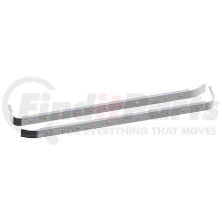 20982944 by PANELITE - SLEEPER SKIRT PAIR KW '07+ 86" LONG NO EXT W/ 3/4" RD AMBER LED (11)
