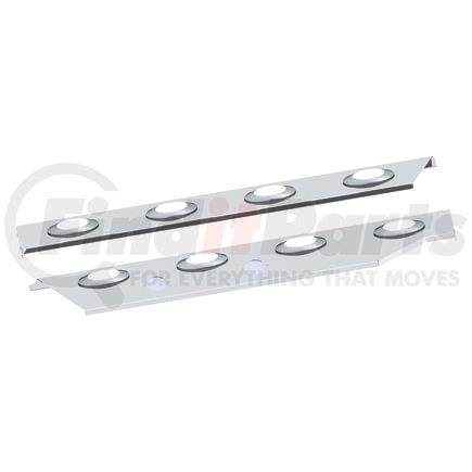 20992566 by PANELITE - CAB SKIRT PAIR KW T680/T880 UNDERBODY EXH W/SLEEPER W/M5 AMBER CLEAR LED (4)