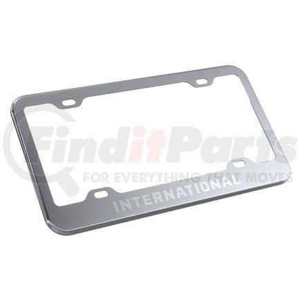 40111000 by PANELITE - LICENSE PLATE BEZEL EACH W/INTERNATIONAL ETCHED SS_x000D_