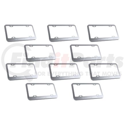 40111010 by PANELITE - LICENSE PLATE BEZEL W/INTERNATIONAL ETCHED BULK PACK 10_x000D_