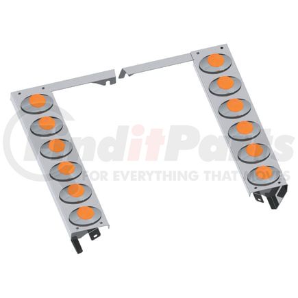 40742319 by PANELITE - AIR CLEANER LITE BAR PAIR INTL HX620 FRONT W/M3 AMBER LED (6)