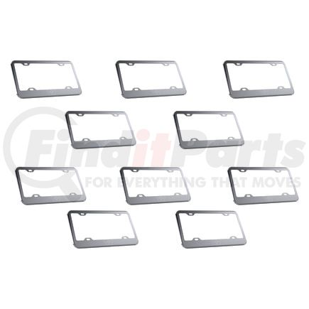 50111010 by PANELITE - LICENSE PLATE BEZEL W/WESTERN STAR EMBLEM ETCHED BULK PACK 10