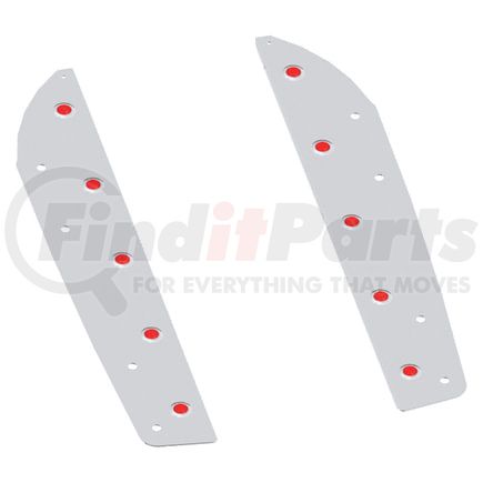 50581000 by PANELITE - REAR CHASSIS FAIRING PANEL WS 5700XE W/ 3/4" RD RED LED (5) SS