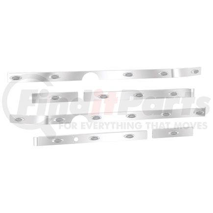 60975003 by PANELITE - CAB/70" SLEEPER/EXTENDER, MACK CH, 3.25" (3/6/1) M5 AMBER CLEAR LIGHTS, W/BH