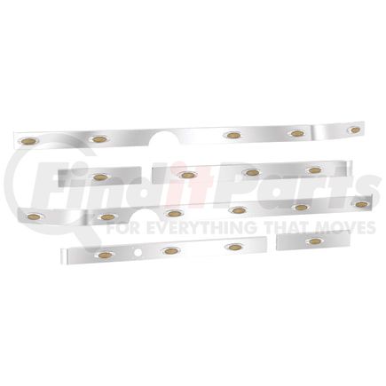 60975001 by PANELITE - CAB/70" SLEEPER/EXTENDER, MACK CH, 3.25" (3/6/1) M5 AMBER LIGHTS, W/BH