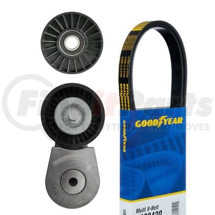 3063 by GOODYEAR BELTS - Serpentine Belt Drive Component Kit