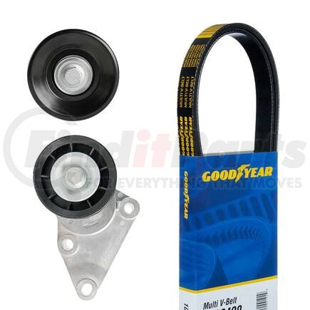 3086 by GOODYEAR BELTS - Serpentine Belt Drive Component Kit