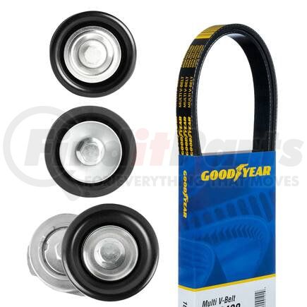 3296 by GOODYEAR BELTS - Serpentine Belt Drive Component Kit