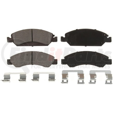 D1363 by BENDIX - FRONT CQ CERAMIC BRAKE P AD