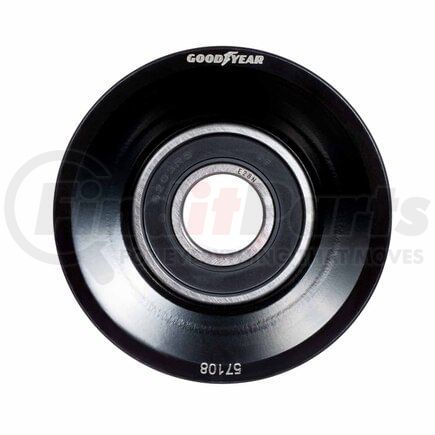 57108 by GOODYEAR BELTS - Accessory Drive Belt Idler Pulley - FEAD Pulley, 2.85 in. Outside Diameter, Steel