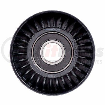 57106 by GOODYEAR BELTS - Accessory Drive Belt Idler Pulley - FEAD Pulley, 2.99 in. Outside Diameter, Thermoplastic