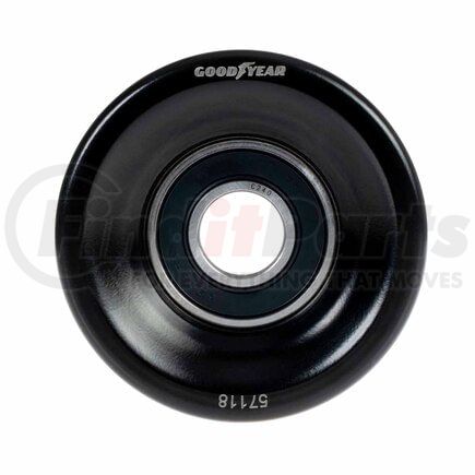 57118 by GOODYEAR BELTS - Accessory Drive Belt Idler Pulley - FEAD Pulley, 2.99 in. Outside Diameter, Thermoplastic