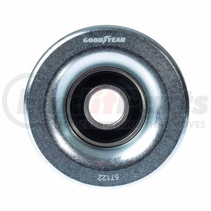 57122 by GOODYEAR BELTS - Accessory Drive Belt Idler Pulley - FEAD Pulley, 3.14 in. Outside Diameter, Steel