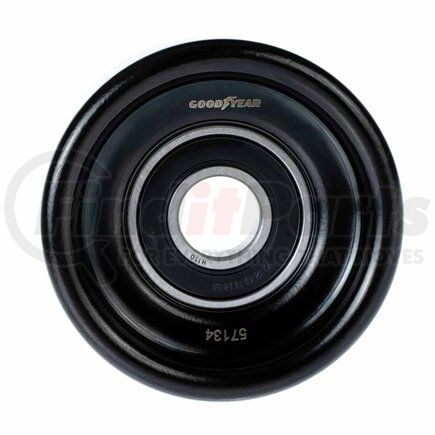 57134 by GOODYEAR BELTS - Accessory Drive Belt Idler Pulley - FEAD Pulley, 2.99 in. Outside Diameter, Steel