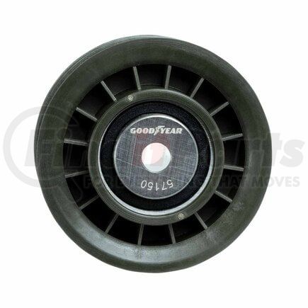 57150 by GOODYEAR BELTS - Accessory Drive Belt Idler Pulley - FEAD Pulley, 2.52 in. Outside Diameter, Thermoplastic