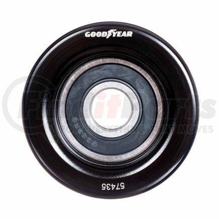 57435 by GOODYEAR BELTS - Accessory Drive Belt Idler Pulley - FEAD Pulley, 2.99 in. Outside Diameter, Steel