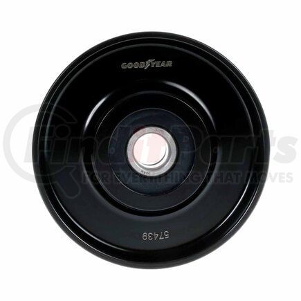 57439 by GOODYEAR BELTS - Accessory Drive Belt Idler Pulley - FEAD Pulley, 3.3 in. Outside Diameter, Steel