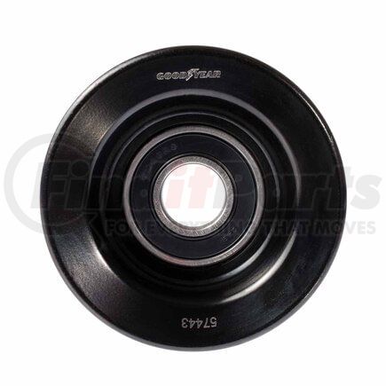 57443 by GOODYEAR BELTS - Accessory Drive Belt Idler Pulley - FEAD Pulley, 2.95 in. Outside Diameter, Steel