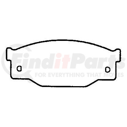 D300 by BENDIX - DISC PAD PKG