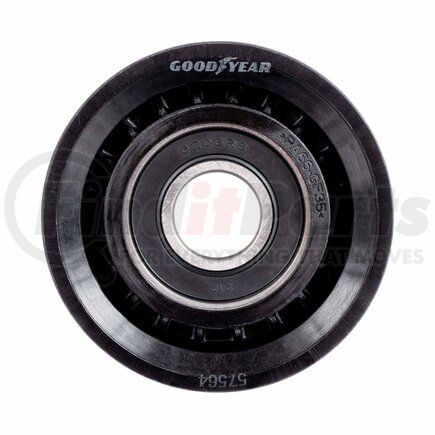 57564 by GOODYEAR BELTS - Accessory Drive Belt Idler Pulley - FEAD Pulley, 2.52 in. Outside Diameter, Thermoplastic