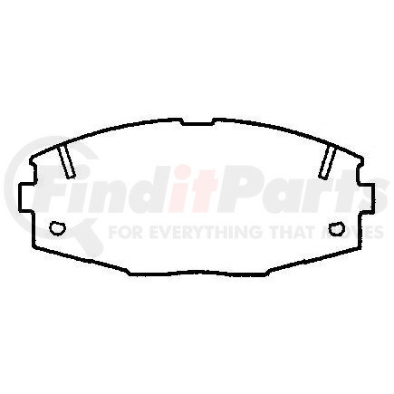 Bendix D336 Brake Hydraulic Line DISC PAD PKG