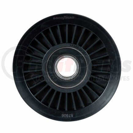 57806 by GOODYEAR BELTS - Accessory Drive Belt Idler Pulley - FEAD Pulley, 3.54 in. Outside Diameter, Thermoplastic