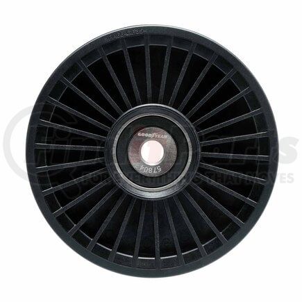 57804 by GOODYEAR BELTS - Accessory Drive Belt Idler Pulley - FEAD Pulley, 4.32 in. Outside Diameter, Thermoplastic