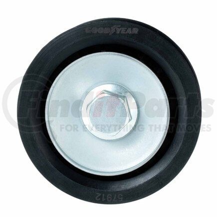 57912 by GOODYEAR BELTS - Accessory Drive Belt Idler Pulley - FEAD Pulley, 2.44 in. Outside Diameter, Thermoplastic