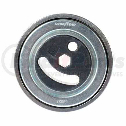 58028 by GOODYEAR BELTS - Accessory Drive Belt Idler Pulley - FEAD Pulley, 3.46 in. Outside Diameter, Steel