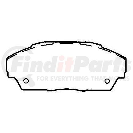 D409CT by BENDIX - CT3 Disc Pad Set