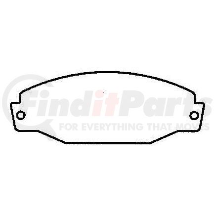 Bendix MKD393 Disc Brake Pad Set DISC PAD PKG
