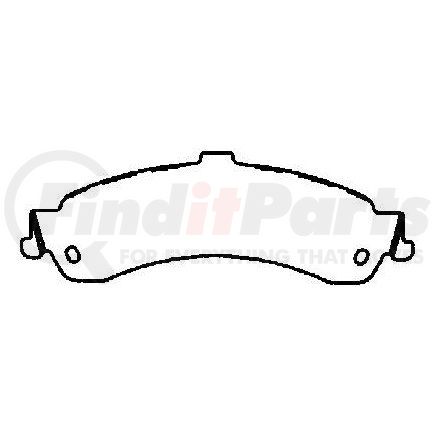 MKD834FM by BENDIX - FLEET METLOK Disc Brake Pad Set