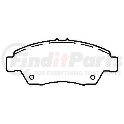 D621CT by BENDIX - CT3 Disc Pad Set