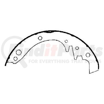 R158 by BENDIX - Relined Shoe Set