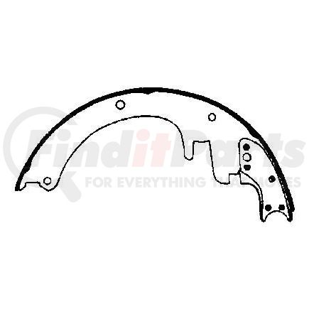 Bendix R418 Drum Brake Shoe Relined Shoe Set