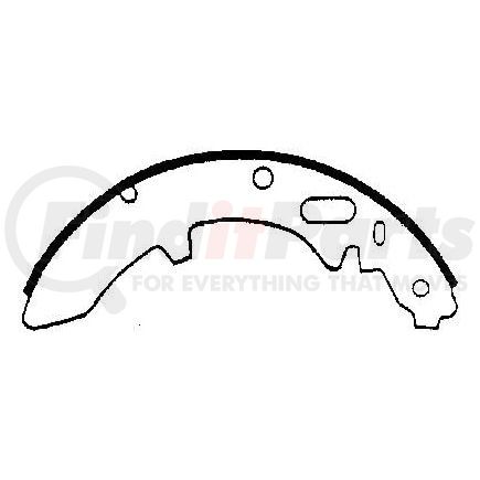 Bendix R422L Drum Brake Shoe Relined Shoe Set