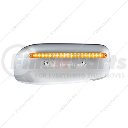 32857 by UNITED PACIFIC - Headlight Housing - Passenger Side, 19 LED, Amber LED/Lens, for 2008-2023 Peterbilt 389