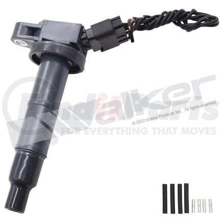 921-92057 by WALKER PRODUCTS - Ignition Coils receive a signal from the distributor or engine control computer at the ideal time for combustion to occur and send a high voltage pulse to the spark plug to ignite the fuel air mixture in each cylinder.