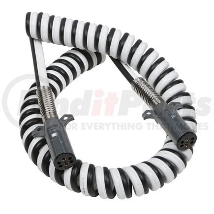 81-2212-V by GROTE - Liftgate Cable; Coiled, Dual Pole, 12', w/ 12" Leads Vertical Pin
