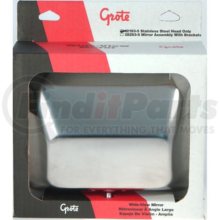 121935 by GROTE - MIRROR, STAINLESS STL, WIDE-VIEW, RETAIL PK