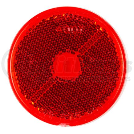 40072 by GROTE - 21/2" Round Stick-On Reflectors, Red