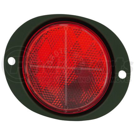 Grote 40162 Reflector Assembly Steel Two-Hole Mounting Reflector, Military Green w/ Gasket