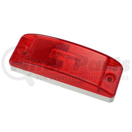 47072 by GROTE - SuperNova Sealed Turtleback II LED Clearance Marker Light - Red, with Built-in Reflector